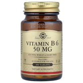 Solgar Vitamin B6 flaskdetalj