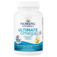 Nordic Naturals - Ultimate Omega Xtra, 1480mg Sitruuna - 60 Pehmeää kapselia