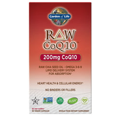 Garden of Life RAW CoQ10 200 mg framsida