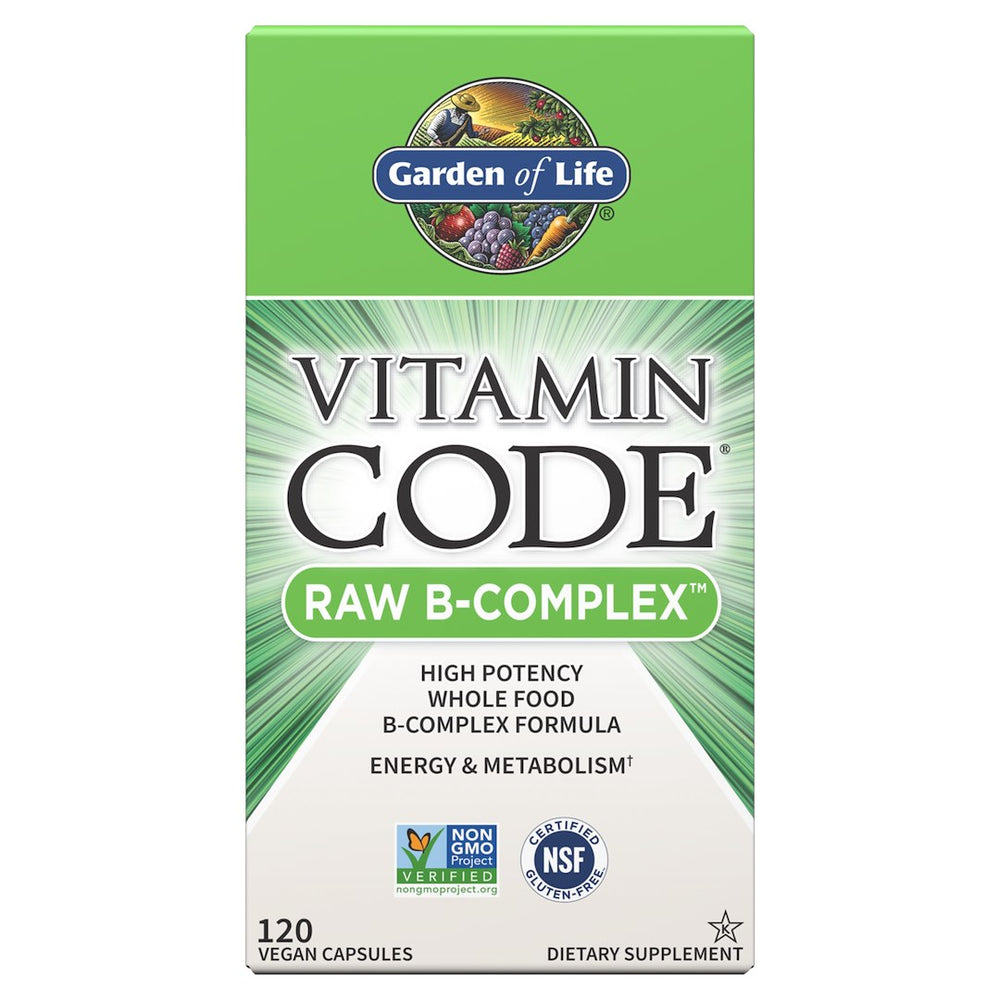 Garden of Life Vitamin Code Raw B-Complex framsida