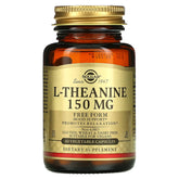 Solgar L-Theanine 60 vegetabiliska kapslar framsida