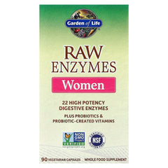RAW Enzymes Women baksida näringsfakta