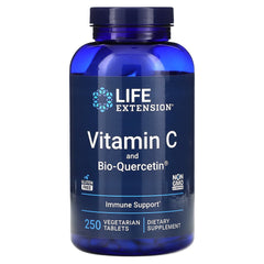 Vitamin C & Bio-Quercetin näringsfakta-etikett