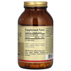 Vitamin C 500mg ingredienser och etikett