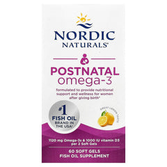 Postnatal Omega-3 baksida med näringsfakta
