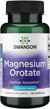 Swanson - Magnesium Orotaatti - 30 Kapselia