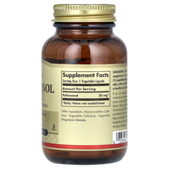 Policosanol 20mg – 100 vegetariska kapslar, baksida