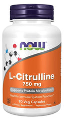 NOW Foods - L-Citrulline - 750mg - 90 Vcaps
