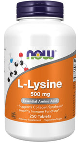 NOW Foods L-Lysine 500mg framsida