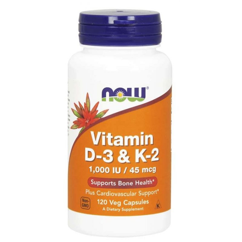 Vitamin D-3 & K-2 – 120 kapslar framsida