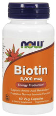Now Foods - Biotin 5000mcg - 60 Vcaps