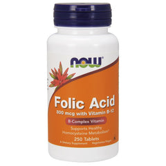 Now Foods - Vitamin B-12 With Folic Acid