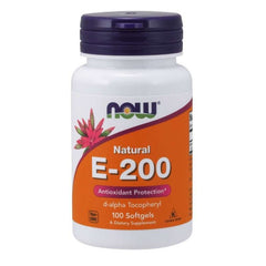 Vitamin E-200 Naturlig D-alfa tokoferyl framsida
