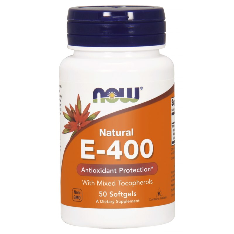 Now Foods Natural E-400 framsida