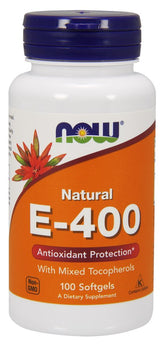 Now Foods - E-400 With Mixed Tocopherols - 100 kapselia