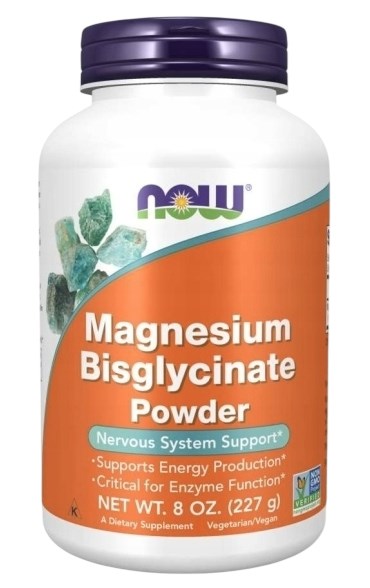 Now Foods Magnesium Bisglycinate Powder framsida
