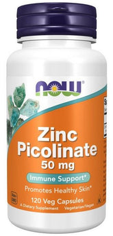 NOW Foods Zinc Picolinate 50mg framsida