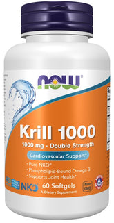 NOW Foods - Krilliöljy, 1000mg Kaksoisvoima - 60 Kapselia