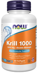 NOW Foods - Krilliöljy, 1000mg Kaksoisvoima - 60 Kapselia