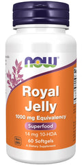 NOW Foods Royal Jelly baksida näringsfakta