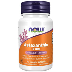 NOW Foods Astaxanthin 4mg framsida