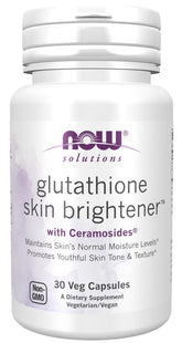 NOW Foods - Glutathione Skin Brightener With Ceramosides - 30 Vcaps