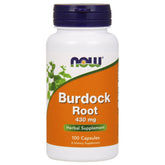 Burdock Root 430 mg framsida på förpackning