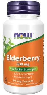 Elderberry 500mg – 120 kapslar framsida