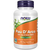 NOW Foods Pau D'Arco baksida näringsfakta