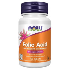 Now Foods - Vitamin B-12 With Folic Acid