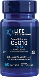 Ubiquinol CoQ10 Mitokondriestöd 100 mg framsida