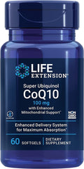Ubiquinol CoQ10 Mitokondriestöd 100 mg framsida