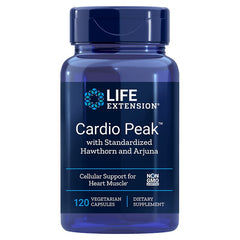 Cardio Peak – Hagtorn & Arjuna baksida med näringsinformation