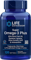 Super Omega-3 Plus 120 mjuka kapslar framsida