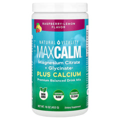 Natural Calm Plus Calcium baksida näringsfakta