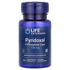 Life Extension Pyridoxal 5'-Phosphate Caps baksida