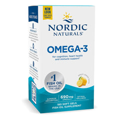 Omega-3 690 mg per dos framsida förpackning