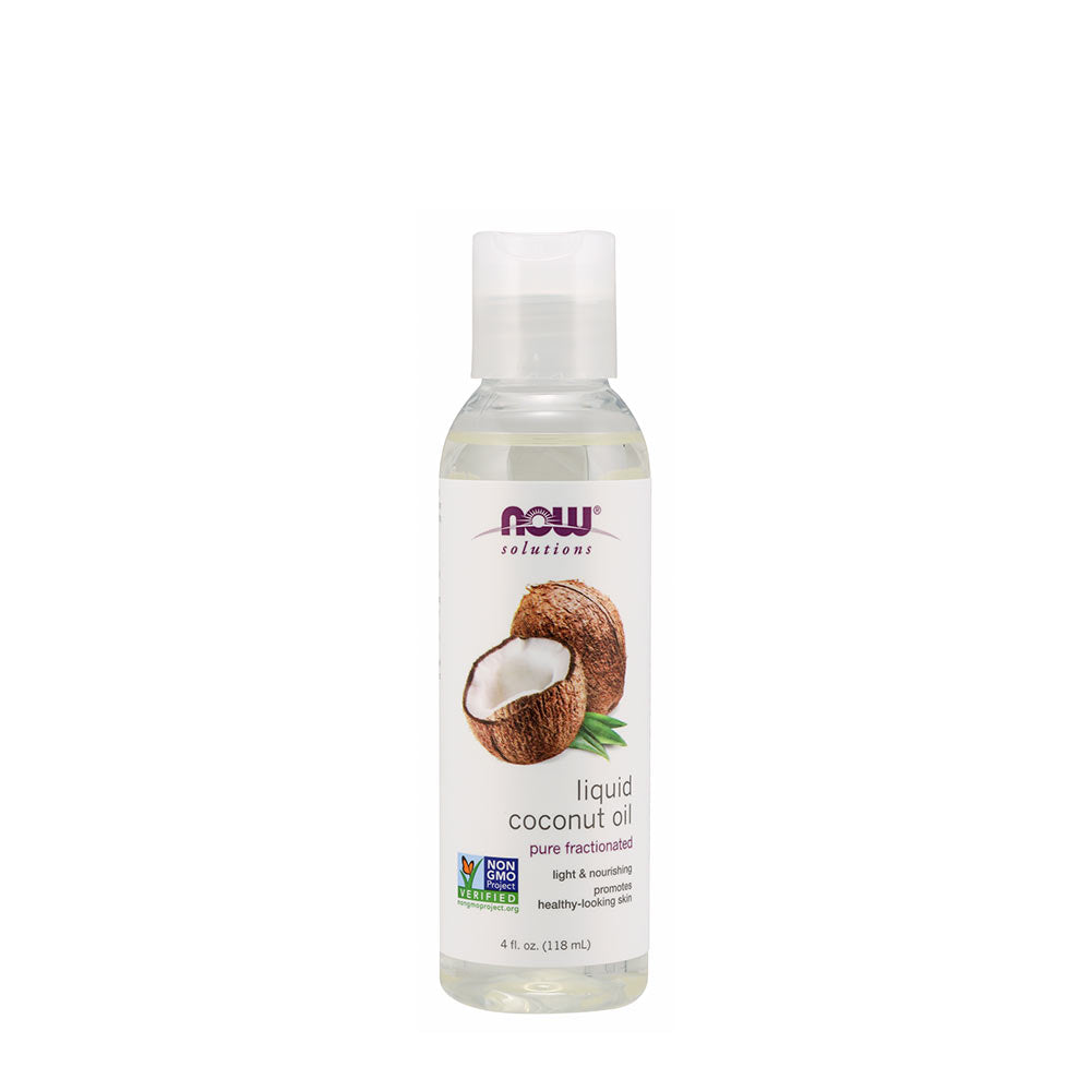NOW Foods Coconut Oil Liquid Pure Fractionated framsida