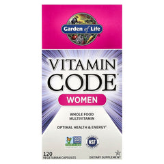 Vitamin Code Women baksida näringsfakta