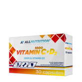 Allnutrition - Vitamin C + D3 - 30 Caps (KORT DATUM 2026-08-30)