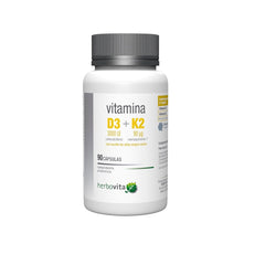 Vitamin D3 + K2 – 60 kapslar baksida näringsfakta