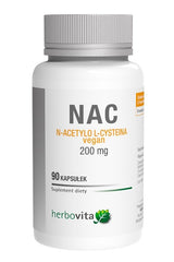 NAC N-Acetyl L-Cystein – 90 kapslar framsida