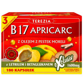 Terezia B17 Apricarc 1600mg baksida näringsinformation