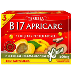Terezia B17 Apricarc 1600mg baksida näringsinformation