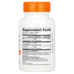 Doctor's Best Pepzin Gi ingredienser lista