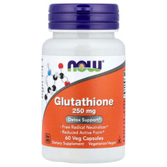 NOW Foods Glutathione baksida näringsfakta