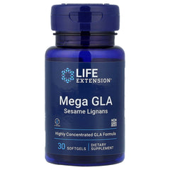 Life Extension Mega Gla Sesame Lignans baksida