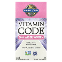 Garden of Life - Vitamin Code 50 & Wiser Women (KORT DATUM 2026-05-30)