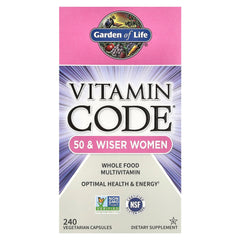 Garden of Life - Vitamin Code 50 & Wiser Women (KORT DATUM 2026-05-30)