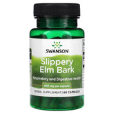 Swanson Slippery Elm Bark 60 kapslar framsida